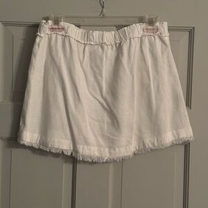 Thread & Supply White Mini Skirt
